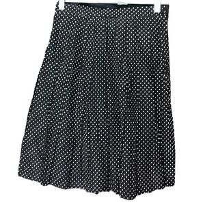 Vintage Tofy Pleated Polka Dot Skirt, Size 10